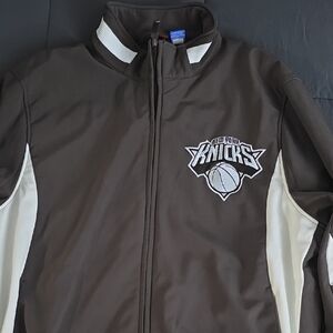 New York Knicks Brown & White Track Jacket